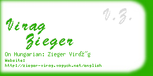 virag zieger business card